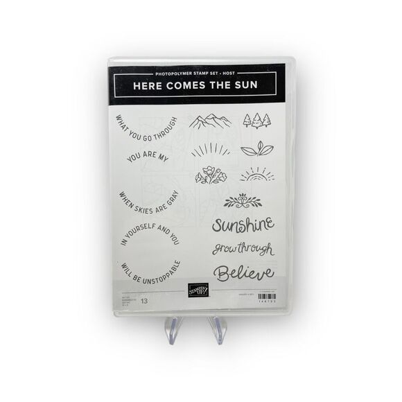 Stampin’ Up! Here Comes The Sun 13 Photopolymer Stamp Set 148793 Host Set Unused - Picture 1 of 2